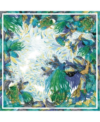Silk Scarf of Summer Forest Imagination