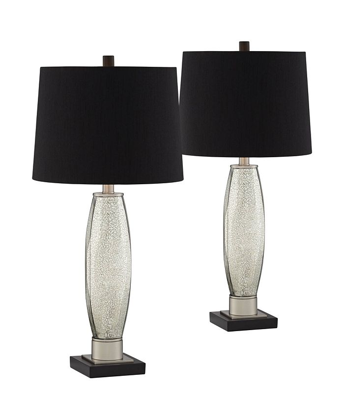 Regency Hill Landro Modern Luxury Table Lamps 27 1/2" Tall Set of 2
