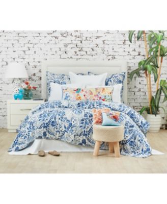 15" x 35" Animal Kingdom Lion Blue Multicolor Cotton Decor Throw Pillow Cover And Insert Set