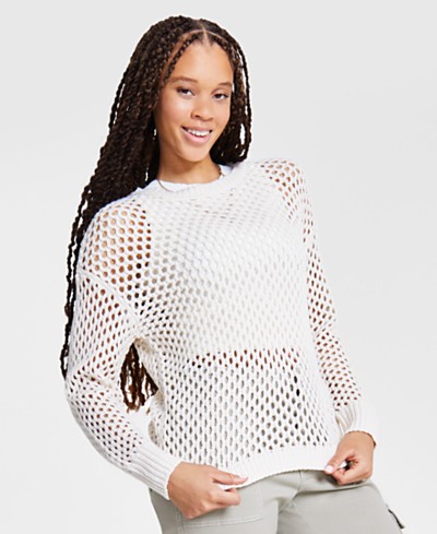 Calvin Klein Jeans Women's Sleeveless Half-Zip Rib-Knit Sweater 