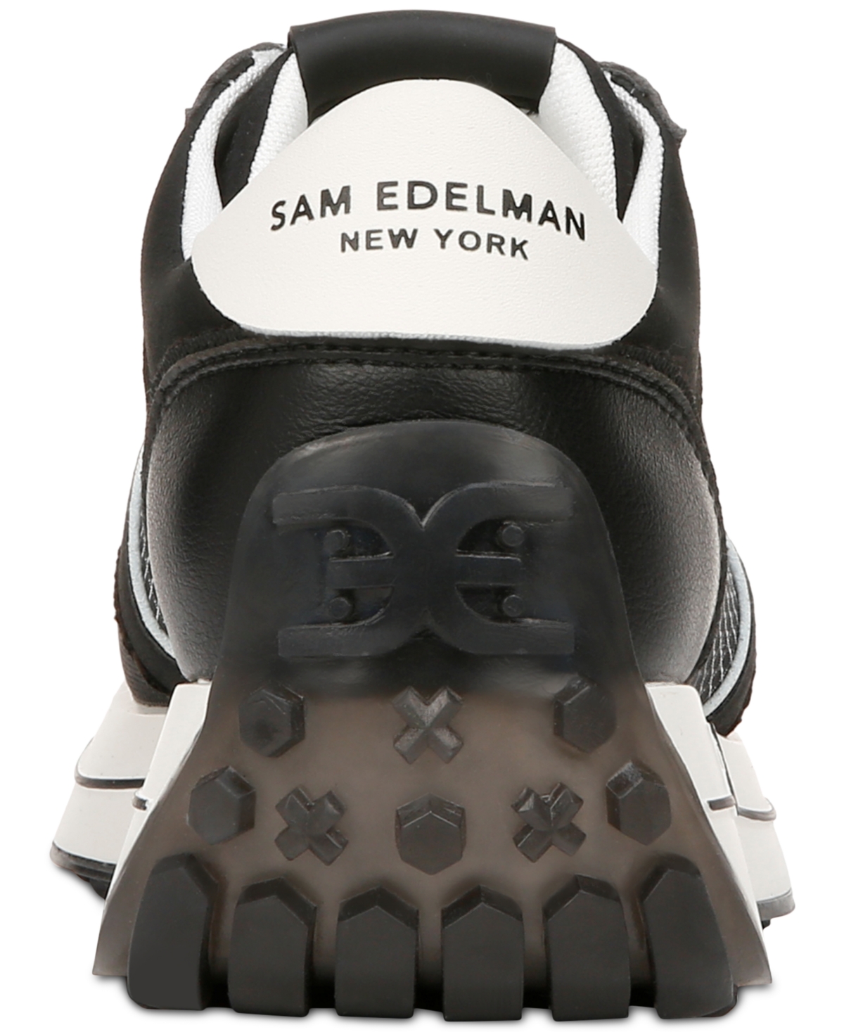 Shop Sam Edelman Women's Jayce Lace-up Sneakers In Black,white