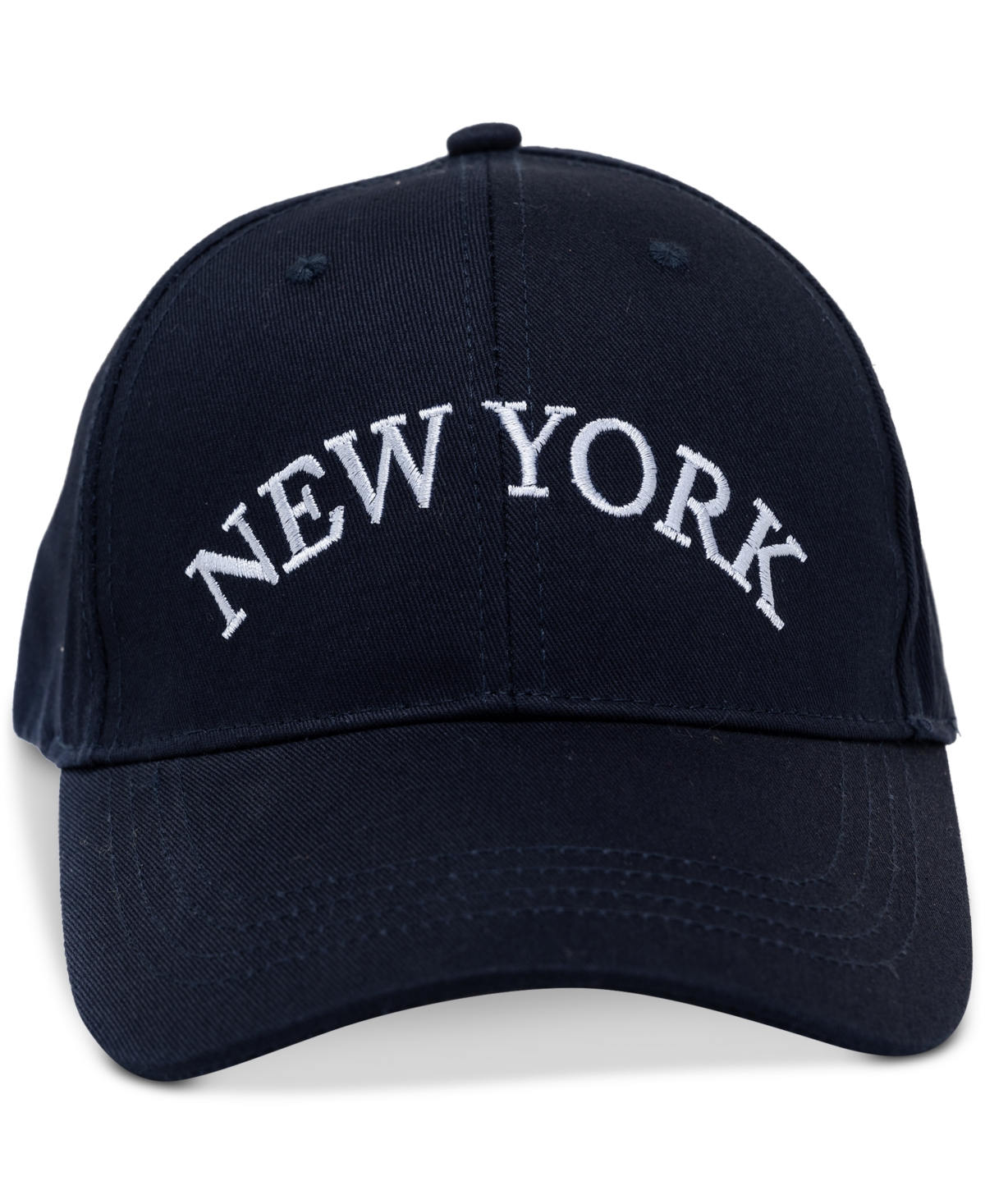 Shop On 34th Women's Cotton Conversational Baseball Cap, Created For Macy's In Navy