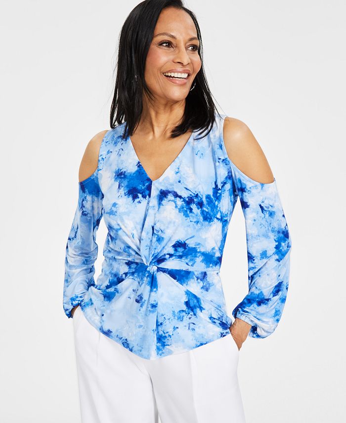 Cold shoulder best sale tops at macy's