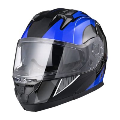 RUN-M3 Modular Flip Up Helmet Full Face Dual Visor DOT Motorcycle Bike S