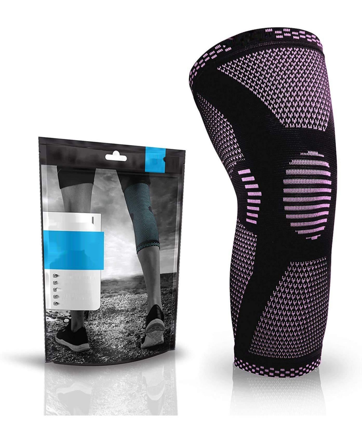 Small Knee Sleeve: Support for Running, Basketball, Weightlifting, Gym - Pink