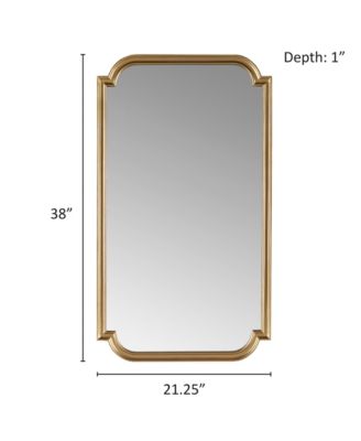 Adelaide Gold-Tone Scalloped Wood Wall Mirror