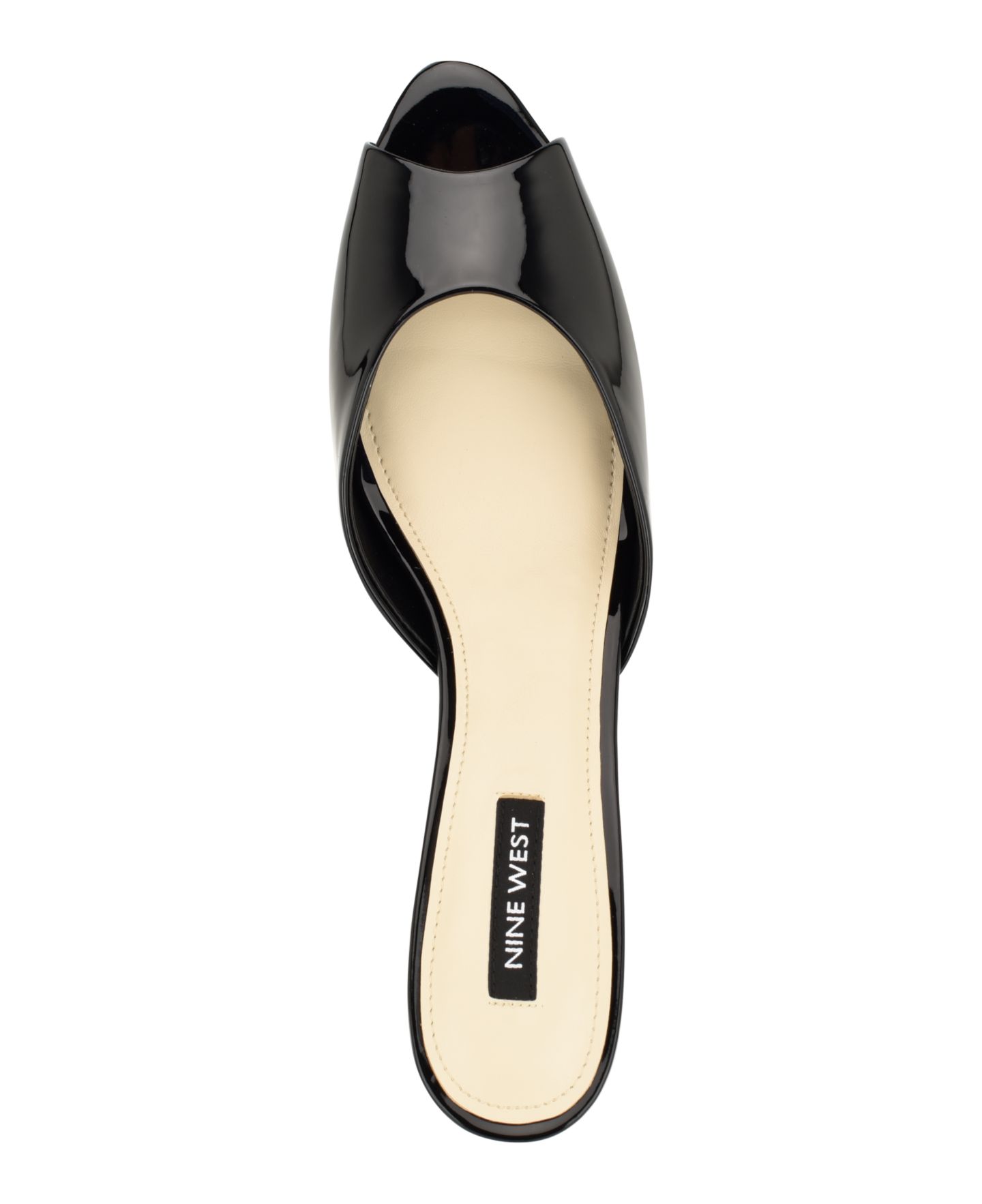 Женские сандалии Nine West Luvlie Kitten Heel Dress Sandals, цвет: Чёрный лаковый — фото 4