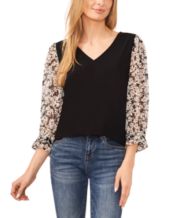 Lucky Brand, Tops, Lucky Brand Top Blouse Black Floral Sheer Ruffle Bell  Sleeves Plus 3x