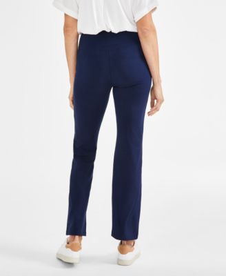 ●Mardi Mercredi●COMFORT bootcut leggings_NAVY CREAM Rebody | Lexi Boot Cut Leggings | Wide Leg Yoga Pants – rebody