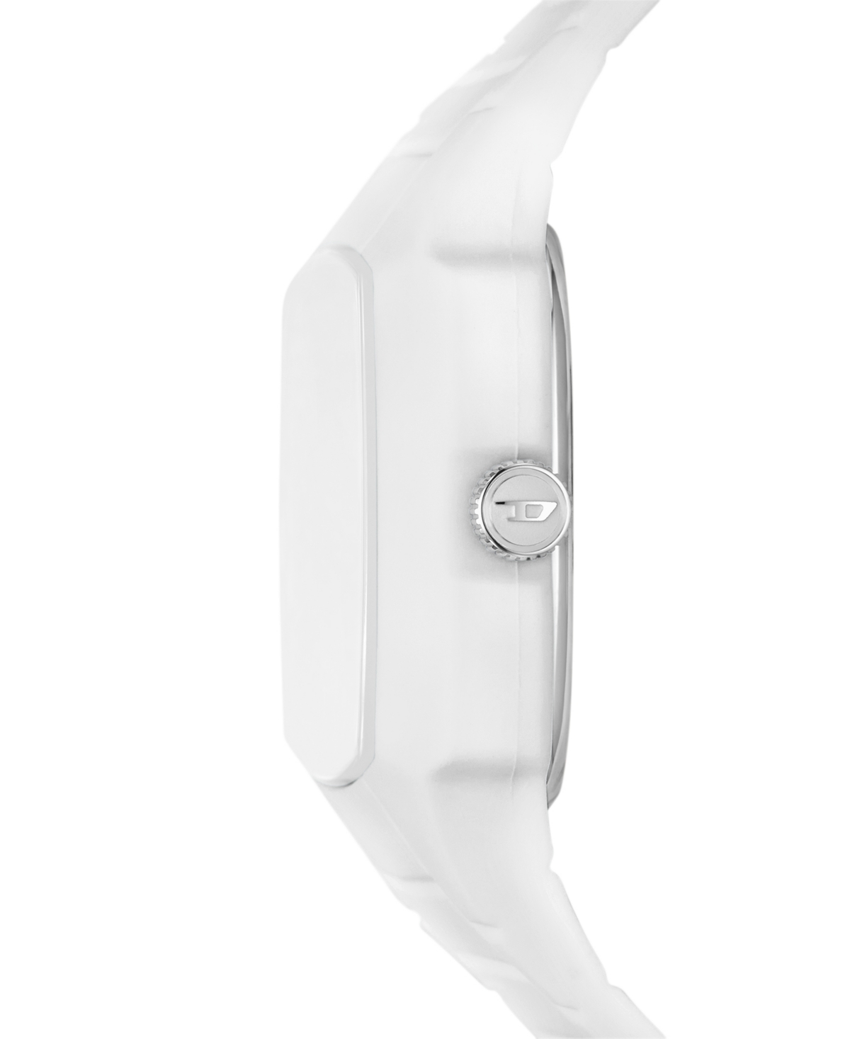 Shop Diesel Men's Cliffhanger 2.0 Three Hand White Silicone Watch 45mm