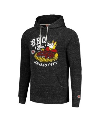 Men's and Women's Charcoal Kansas City Chiefs NFL x Guy Fieri's Flavortown Tri-Blend Pullover Hoodie
