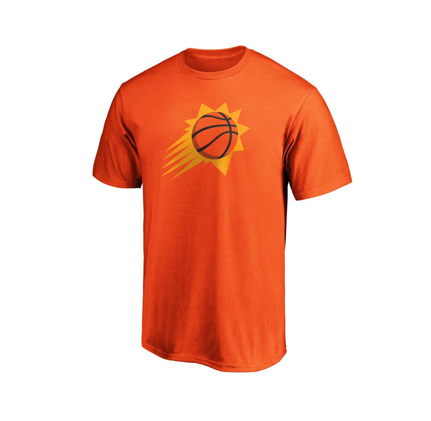 Men's Orange Phoenix Suns Primary Logo T-shirt