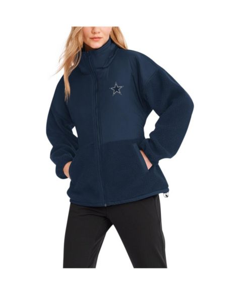 Женские куртки DKNY Sport Women's Navy Dallas Cowboys Drew Sherpa Full-Zip Jacket