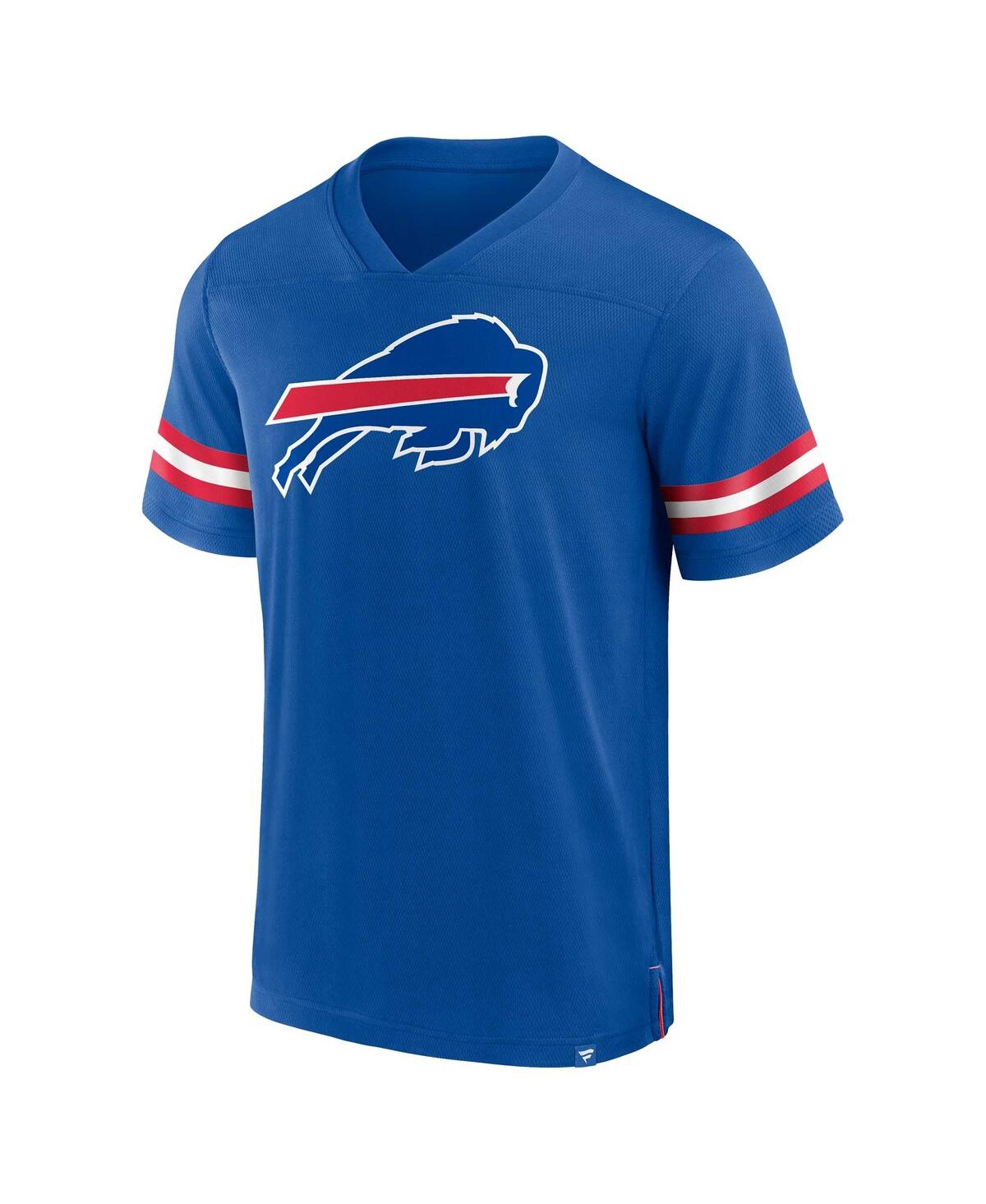 Men's FanaticsBuffalo Bills Jersey Tackle V-Neck T-shirt - Royal