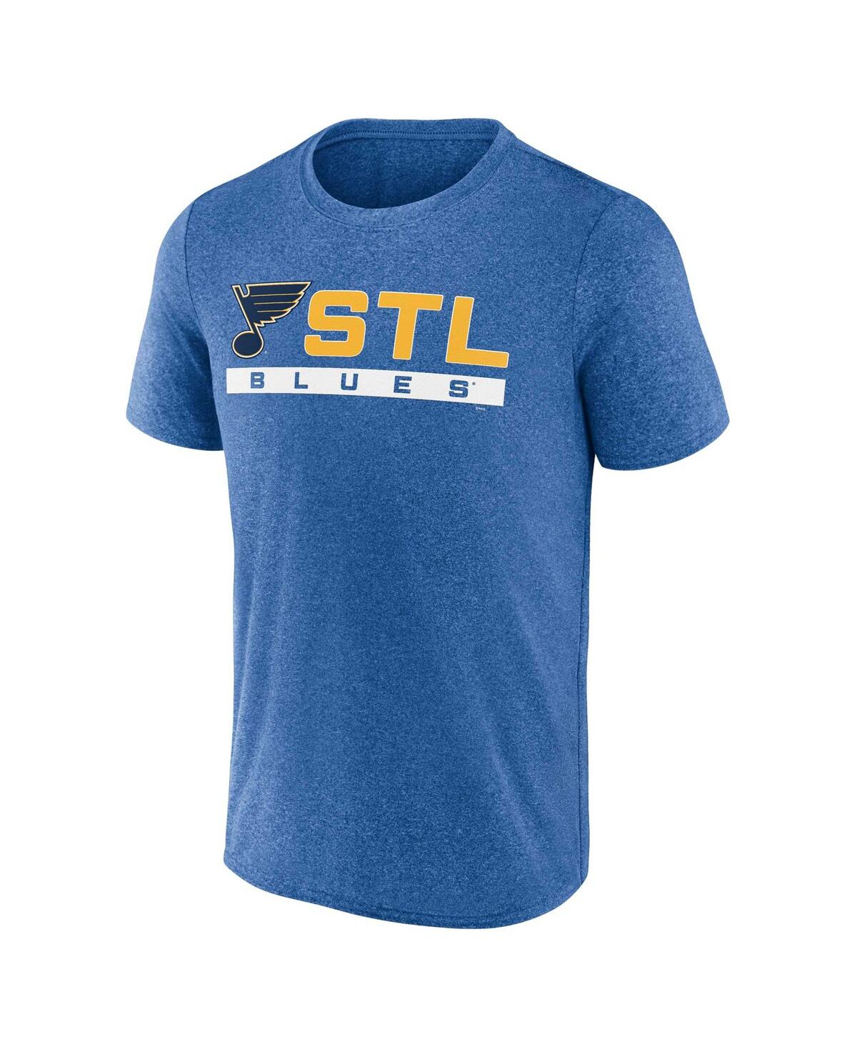 Men's FanaticsSt. Louis Blues Playmaker T-shirt - Heather Blue