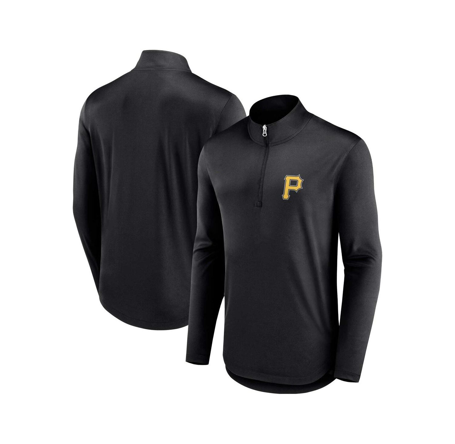 Men's Black Pittsburgh Pirates Quarterback Quarter-Zip Top