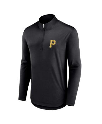 Men's Black Pittsburgh Pirates Quarterback Quarter-Zip Top