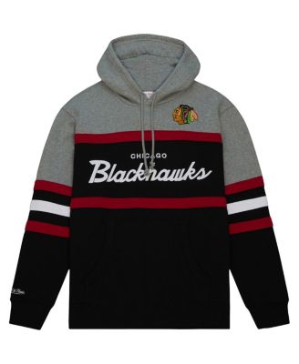 Men's Black, Gray Chicago Blackhawks Head Coach Pullover Hoodie