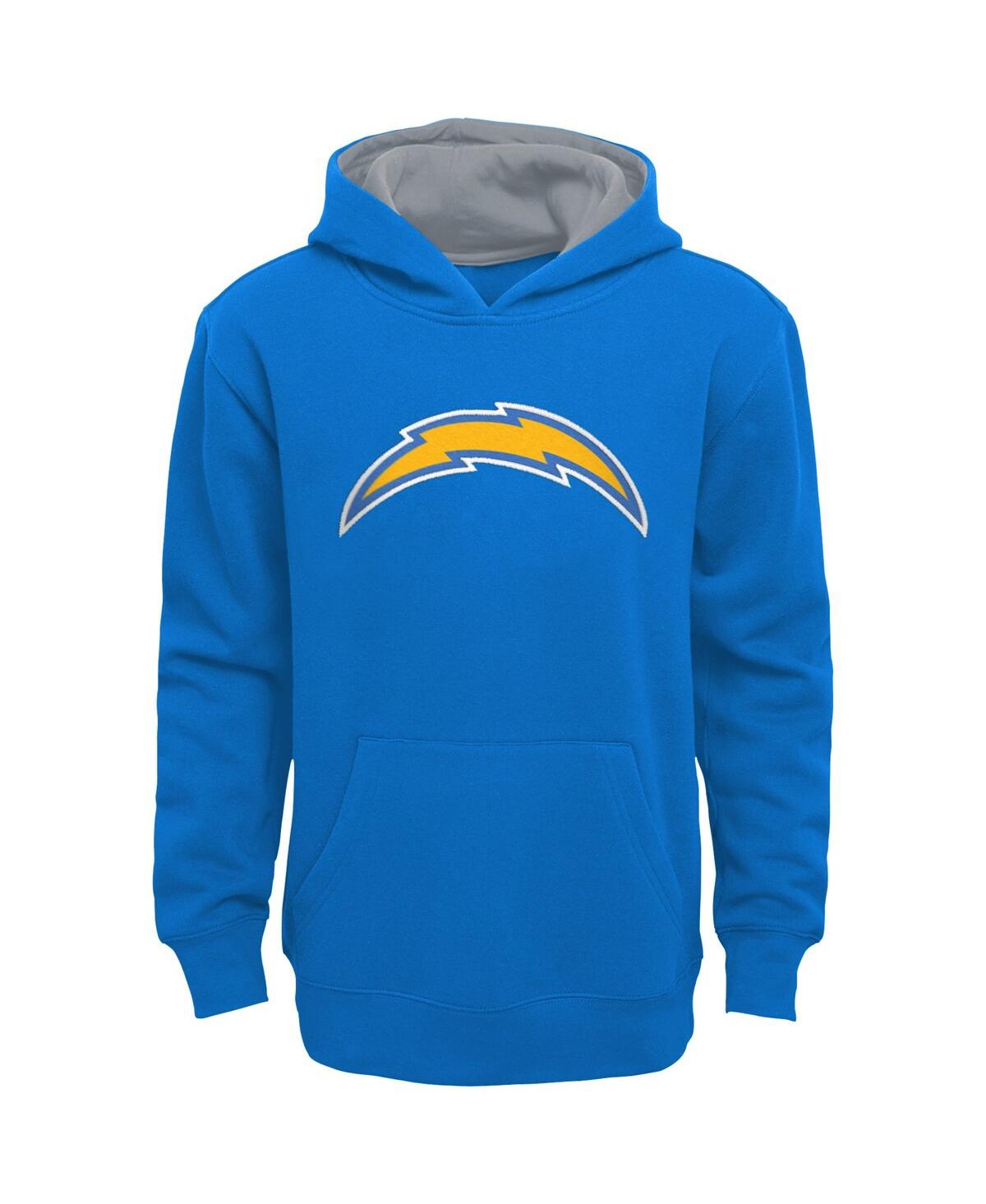 Outerstuff Babies' Preschool Boys And Girls Blue Los Angeles Chargers Prime Pullover Hoodie
