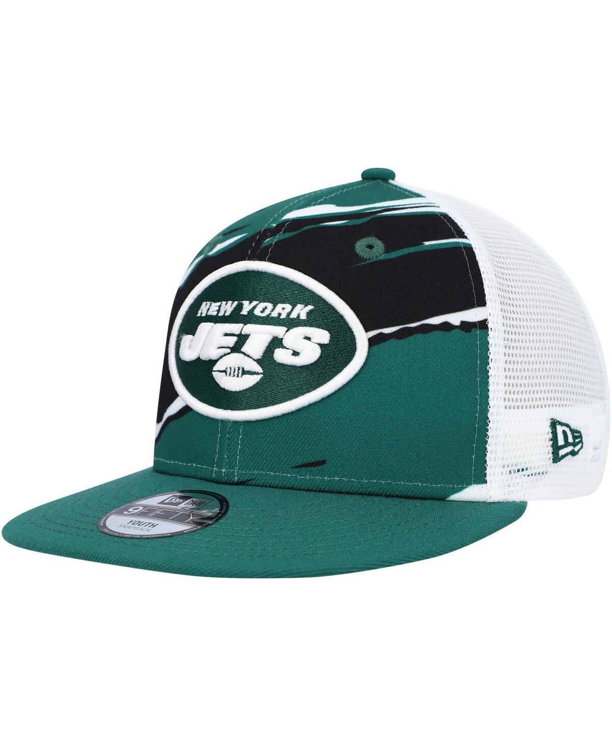 New Era Kids' Youth Boys And Girls  Green New York Jets Tear 9fifty Snapback Hat