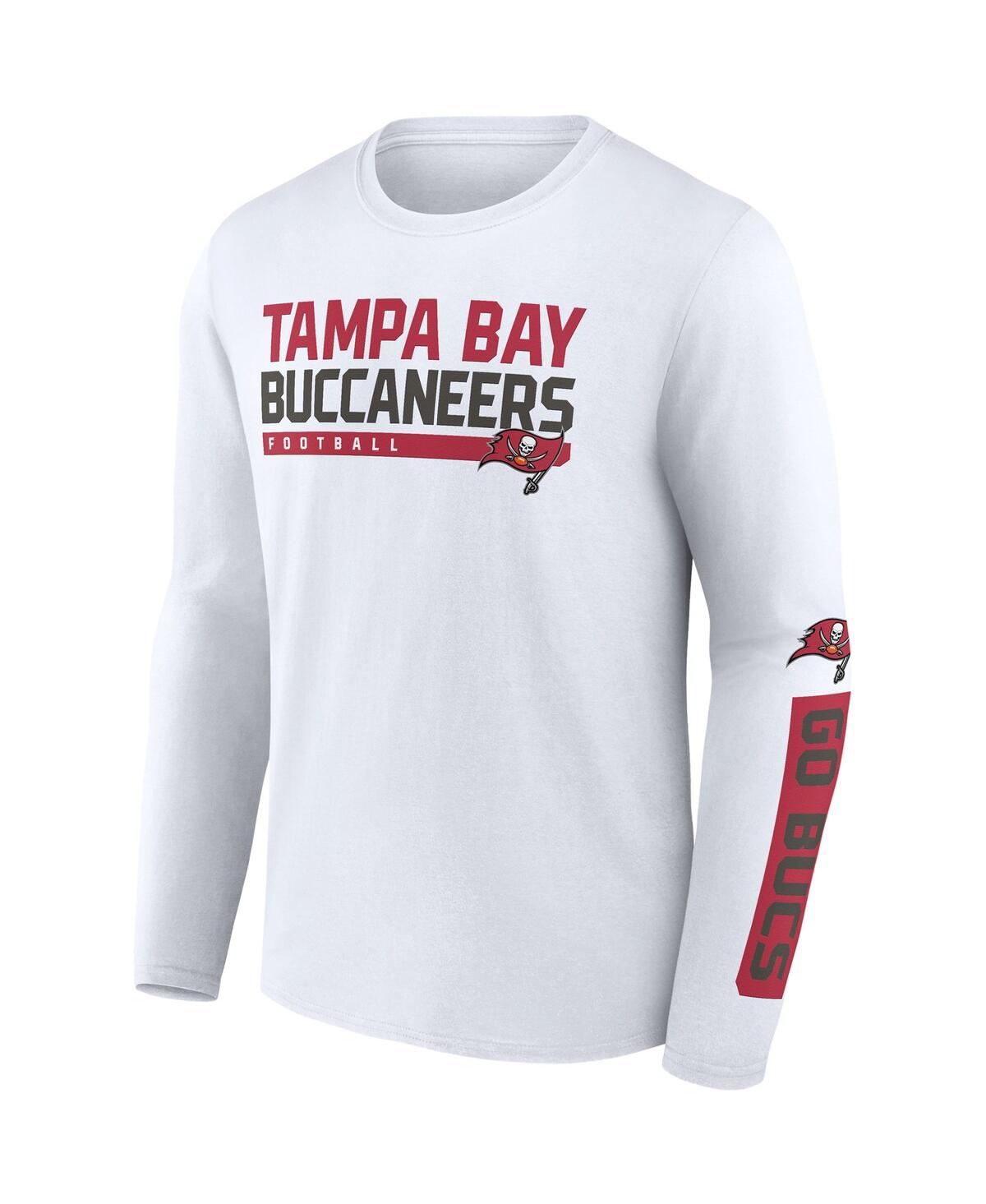 Men's Fanatics White Tampa Bay Buccaneers Two-Pack 2023 Schedule T-shirt Combo Set - White
