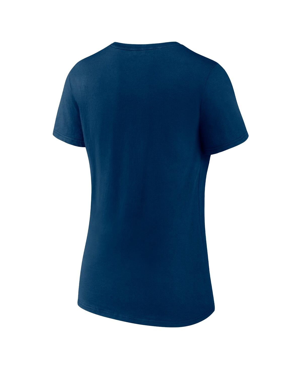 Women's FanaticsSan Diego Fc Primary Logo V-Neck T-shirt - Navy