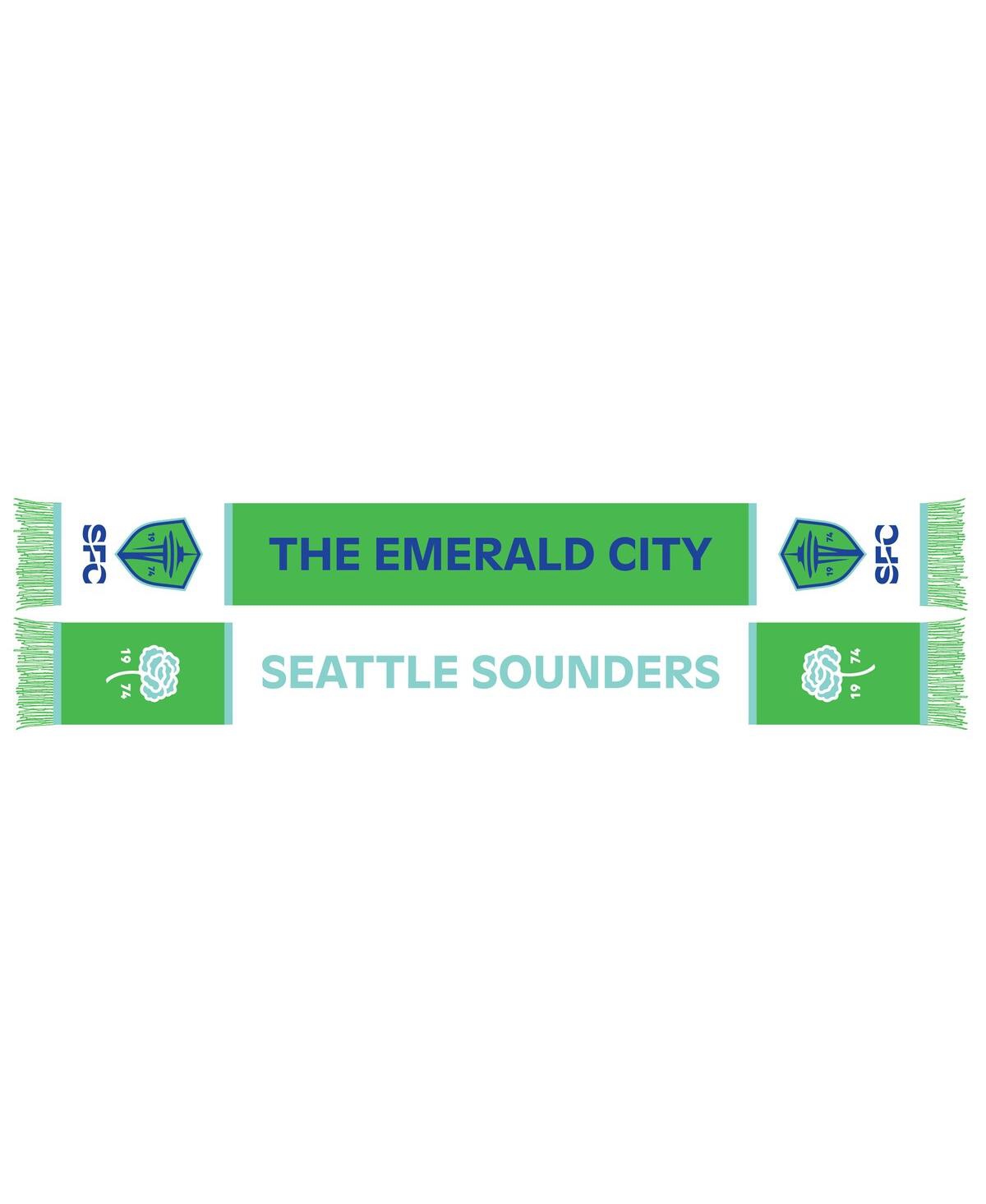 Men's and Women's Seattle Sounders Fc Emerald City Scarf - Green, White