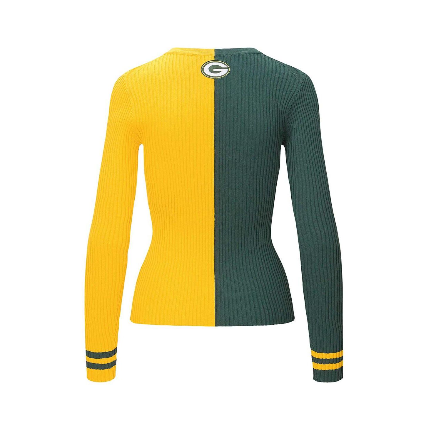 Women's Green, Gold Green Bay Packers Cargo Sweater