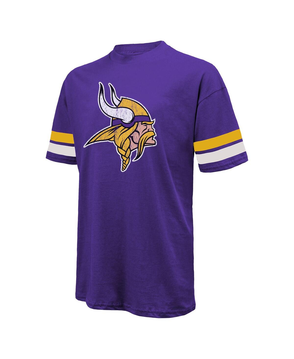 Shop Majestic Men's  Threads Justin Jefferson Purple Distressed Minnesota Vikings Name And Number Oversize