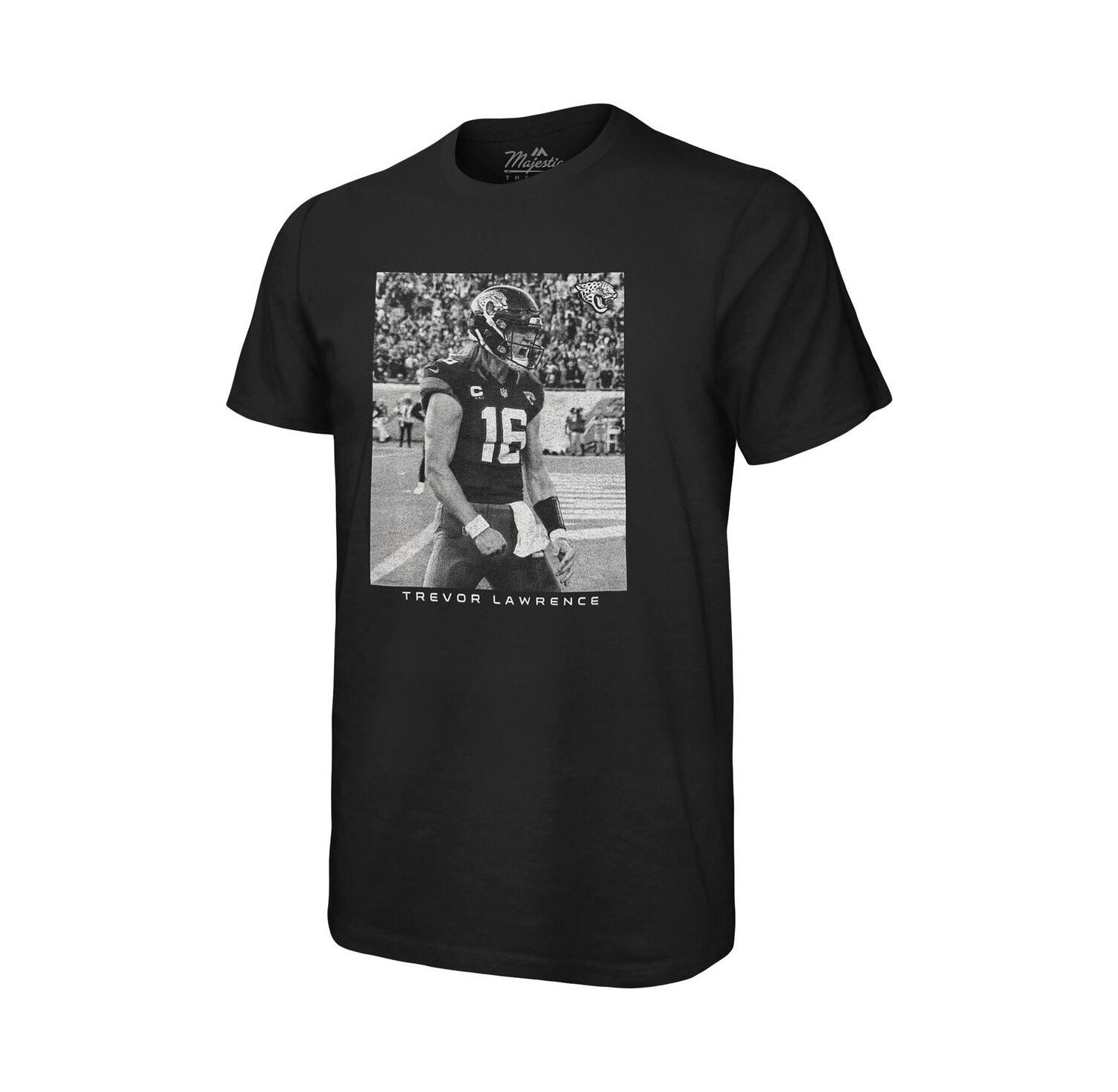 Men's Threads Trevor Lawrence Black Jacksonville Jaguars Oversized Player Image T-shirt