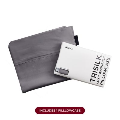 Trisilk Washable Mulberry Silk Pillowcase, King