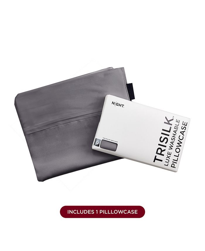 NIGHT Trisilk Washable Mulberry Silk Pillowcase Macy's