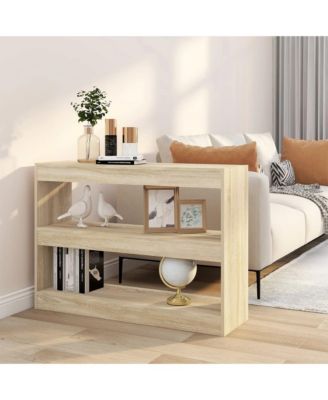 Book Cabinet/Room Divider Sonoma Oak 39.4"x11.8"x28.3"