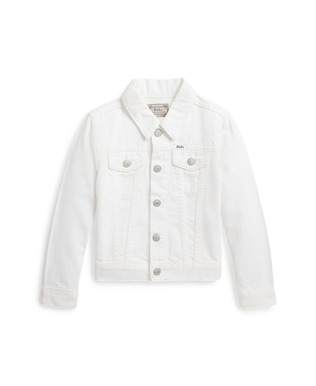 Polo Ralph Lauren Toddler And Little Girls Denim Trucker Jacket In Poe Wash V2