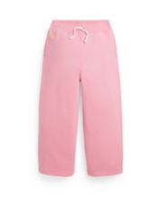 Ralph Lauren Girls Pink Logo Joggers | Junior Couture