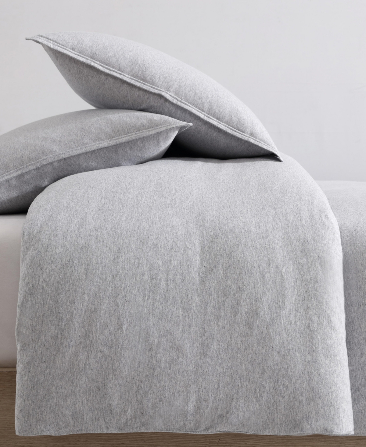 Calvin Klein Closeout!  Modern Cotton Melange Tencel Jersey 3 Piece Duvet Cover Set, King In White