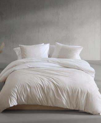 Shop Calvin Klein Ikat Pinstripe Cotton Percale Comforter Sets In White,neutral Pink
