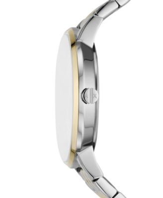 Women's Three Hand Two-Tone Stainless Steel Watch 36mm and Bracelet Set