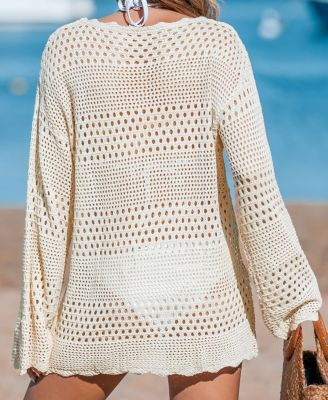 Women's Seaside Whispers Crocheted Cover-Up
