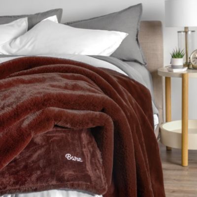 Faux Fur Throw, 47" x 60"