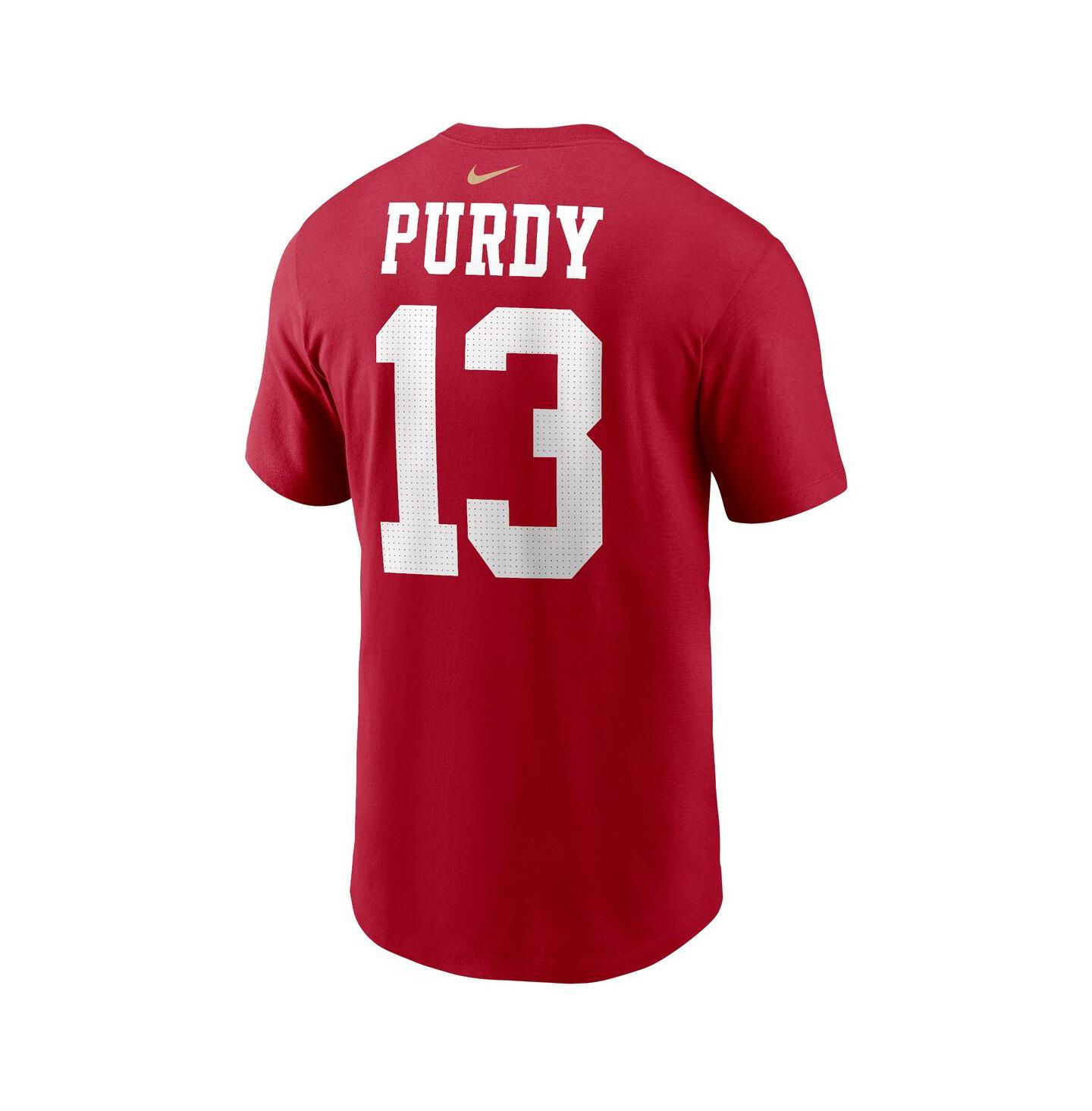 Футболка Nike Brock Purdy Scarlet San Francisco 49ers Player Name and Number T-shirt для мальчиков — фото 2