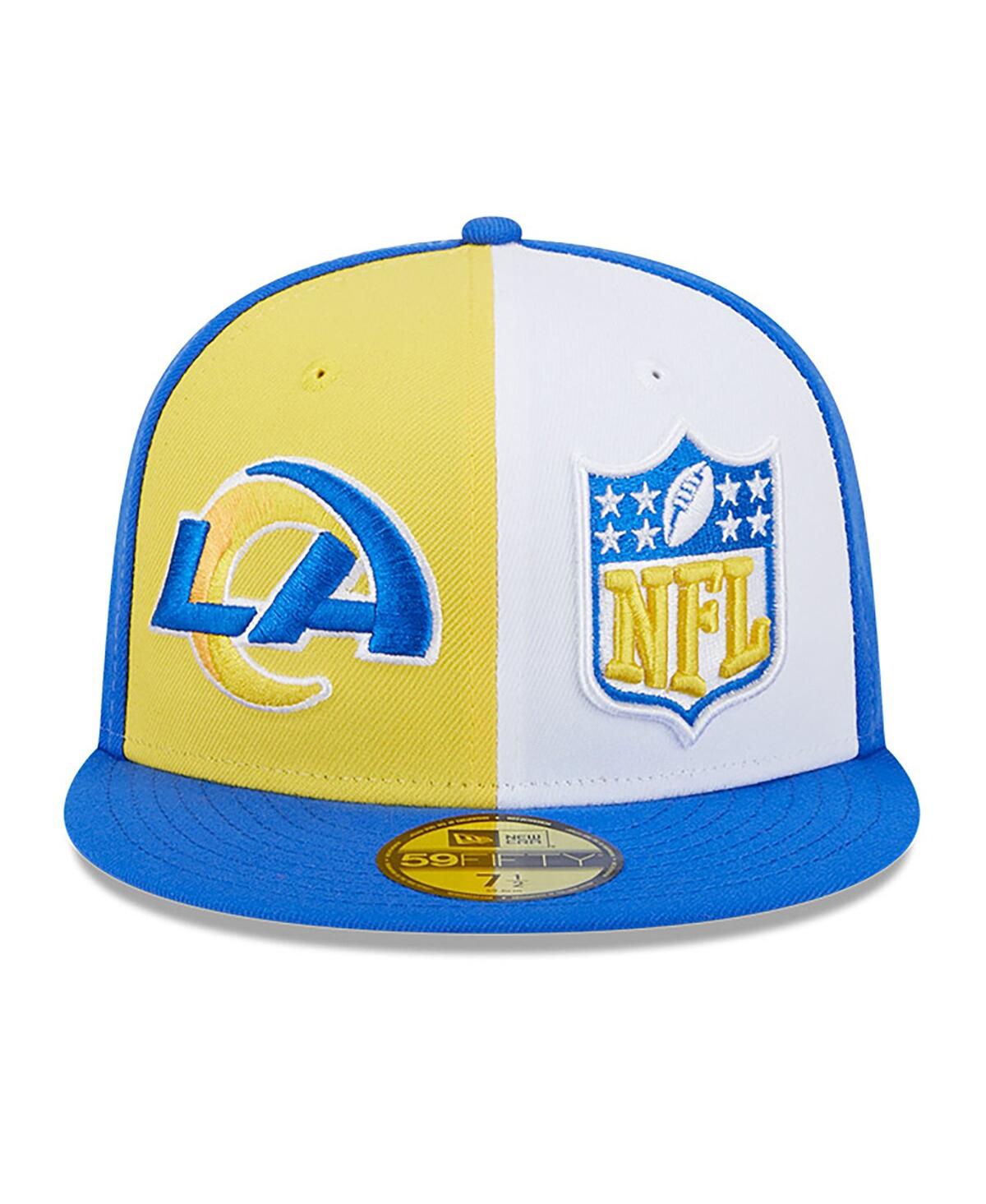 New Era Men's  Gold, Royal Los Angeles Rams 2023 Sideline 9fifty Snapback Hat In Gold,royal