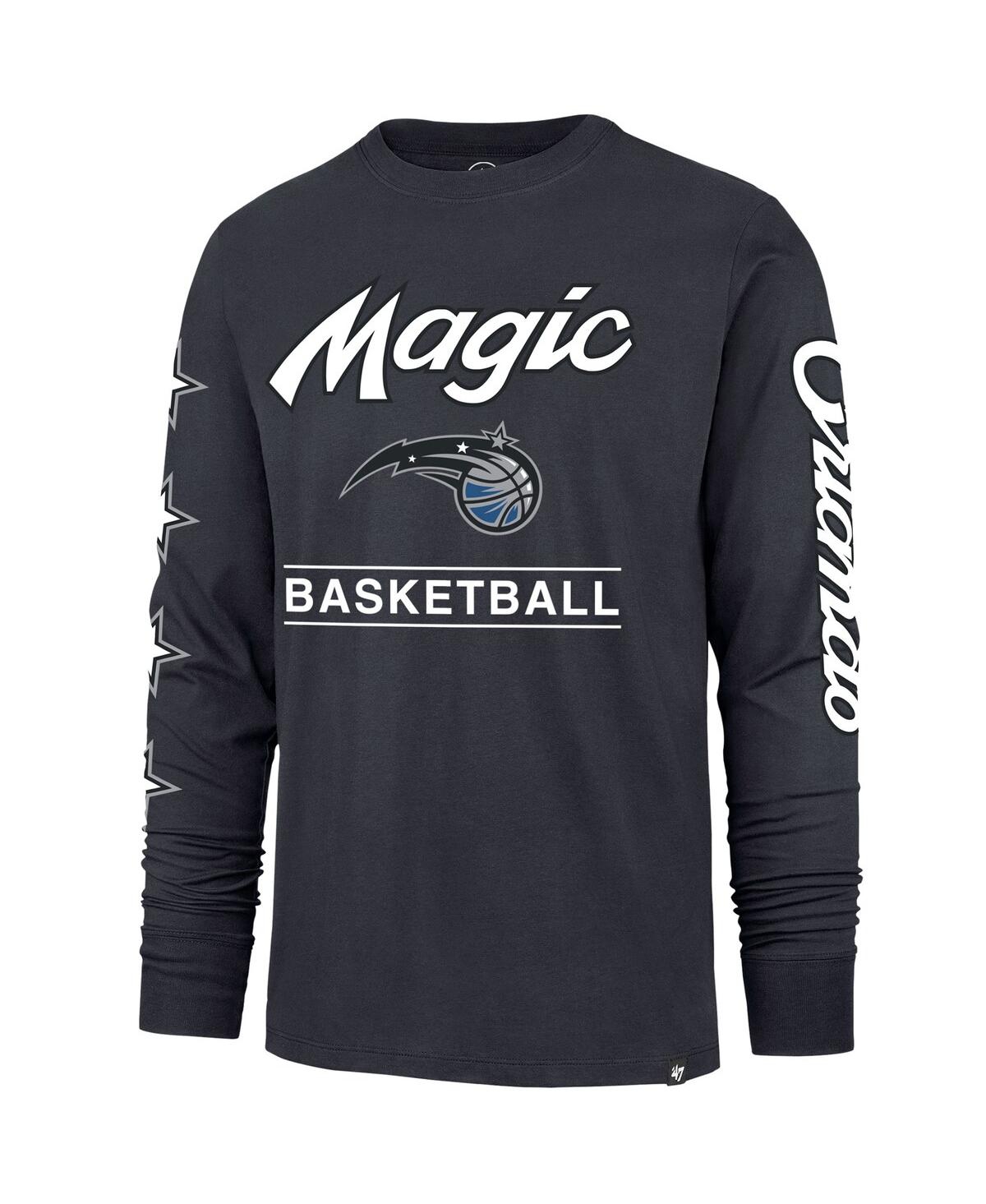 Men's '47 BrandOrlando Magic 2023/24 City Edition Triplet Franklin Long Sleeve T-shirt - Charcoal