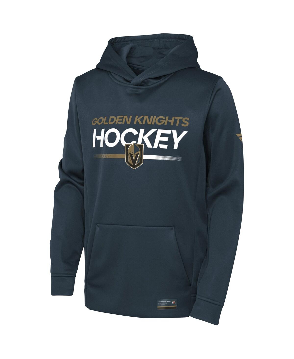 Big Boys FanaticsVegas Golden Knights Authentic Pro Pullover Hoodie - Charcoal