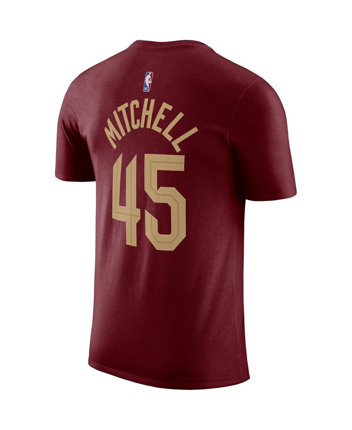 Men's Nike Donovan MitchellCleveland Cavaliers Icon 2022/23 Name and Number T-shirt - Burgundy