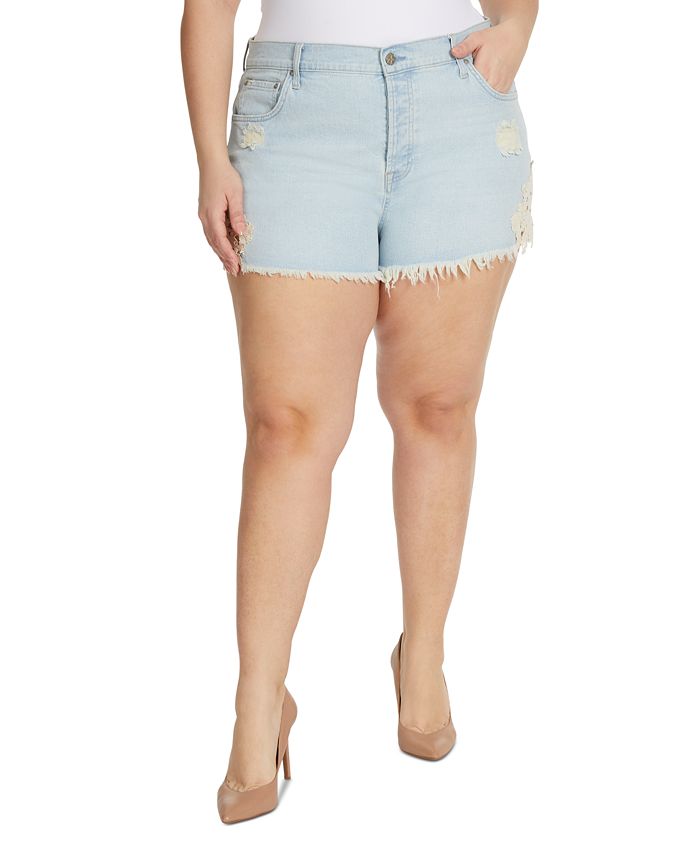 Macy's sales jean shorts