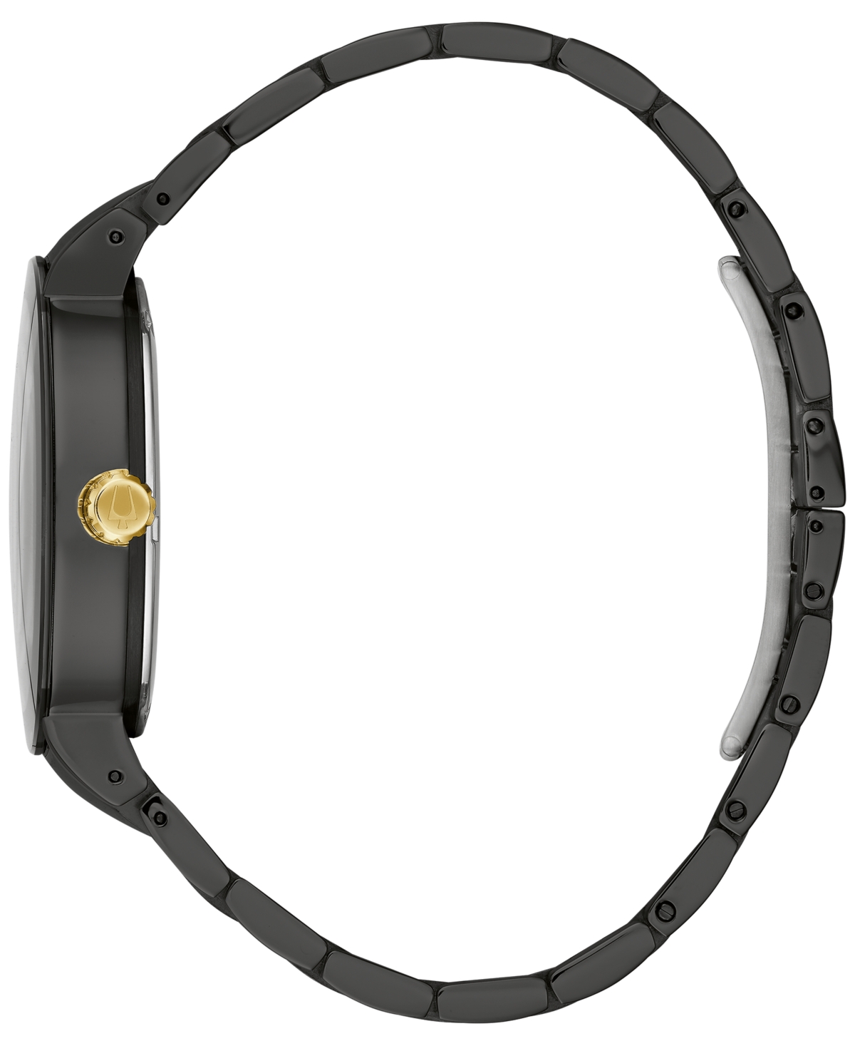 Shop Bulova Men's Chronograph Modern Futuro Two-tone Stainless Steel Bracelet Watch 40mm In Black