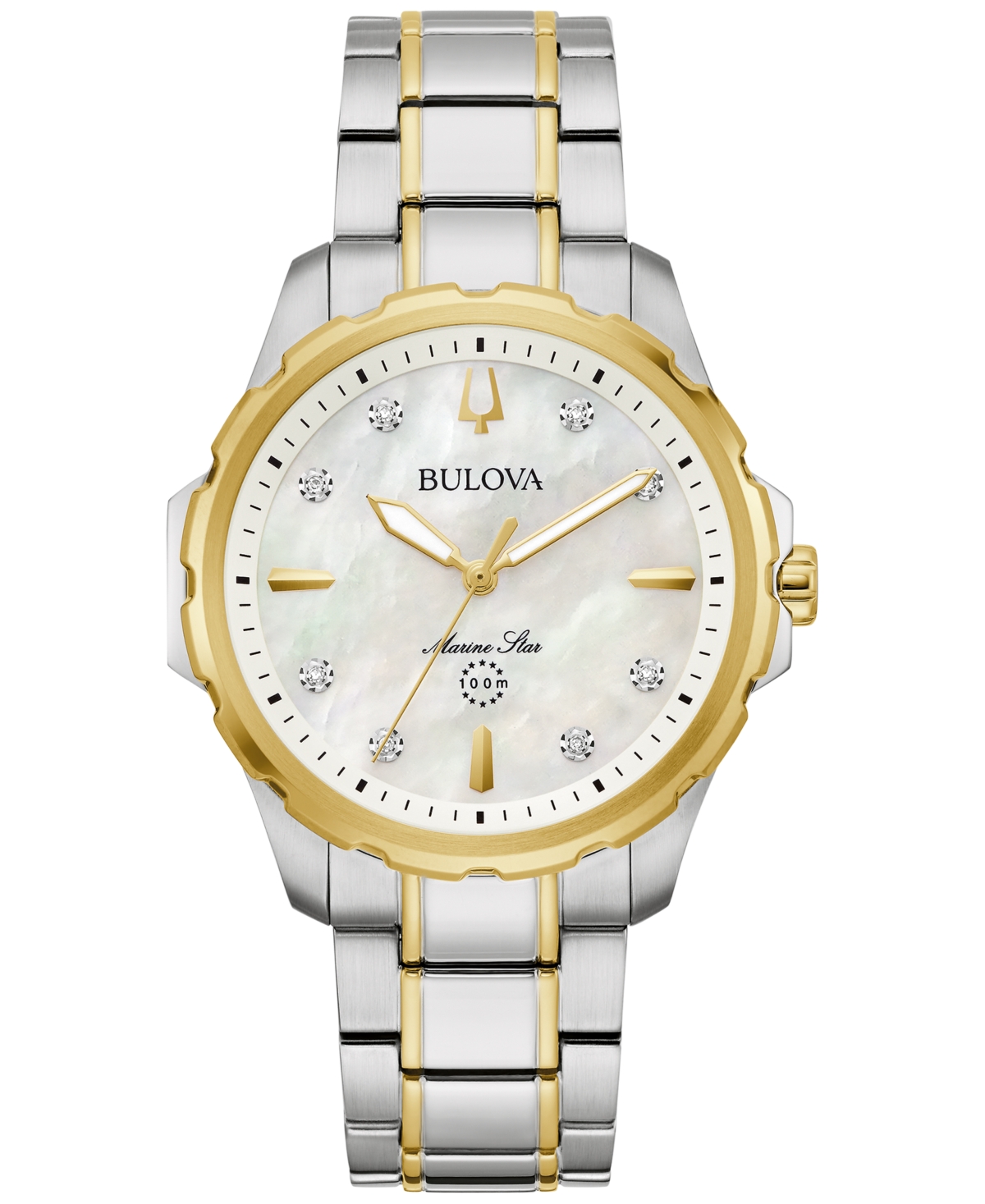 Women's Marine Star Diamond Accent Two-Tone Stainless Steel Bracelet Watch 36mm - Two-tone