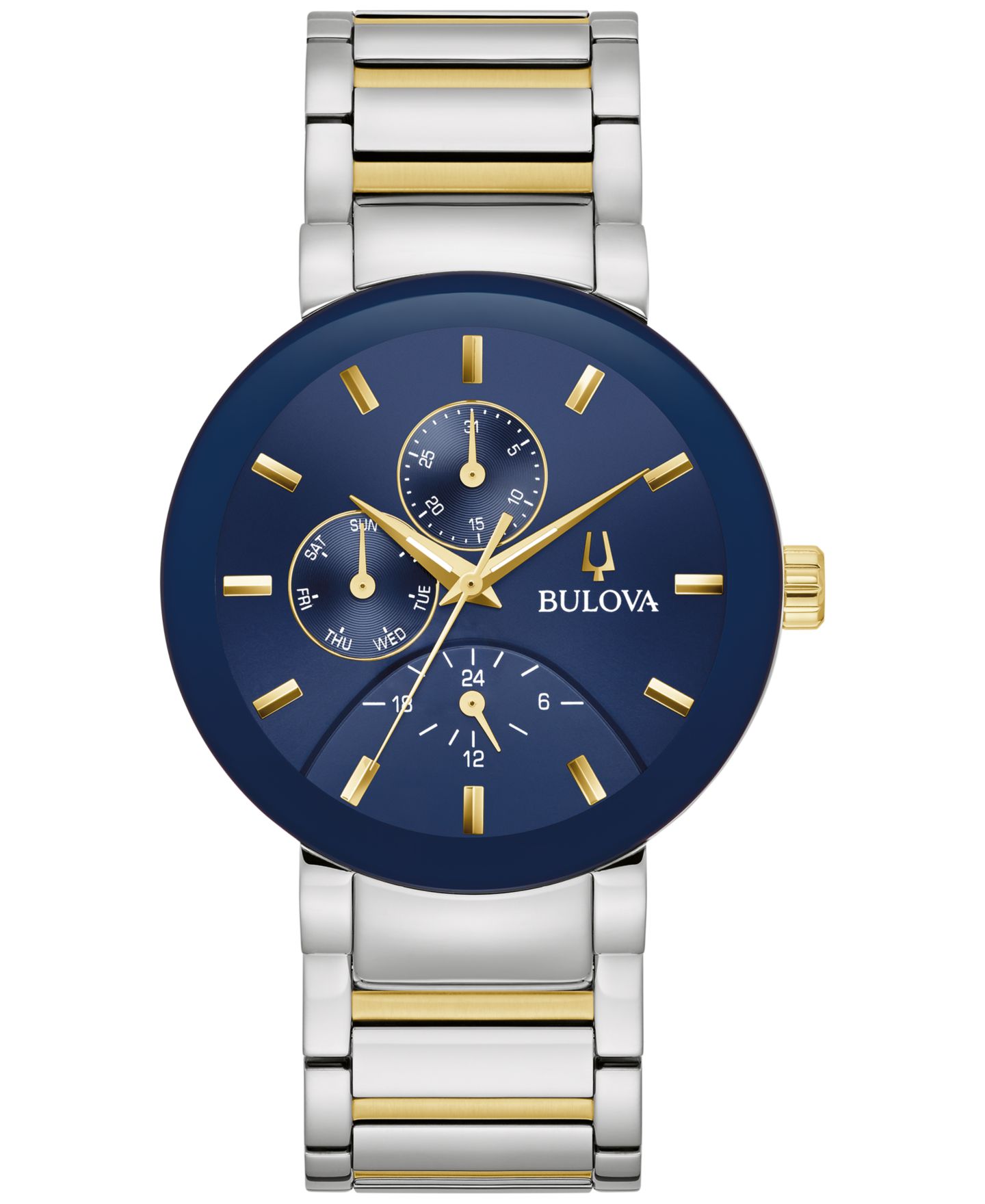 Мужские часы Bulova Chronograph Modern Futuro Two-Tone Stainless Steel Bracelet Watch 40mm — фото 1