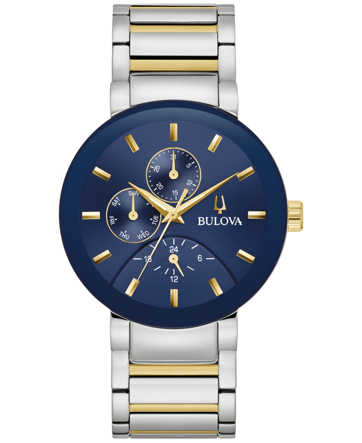 Bulova Men s Chronograph Modern Futuro Two Tone Stainless Steel